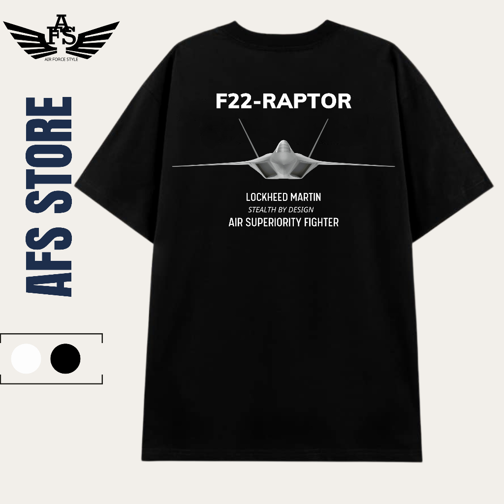 Áo thun Cao cấp máy bay chiến đấu tàng hình F-22 Raptor