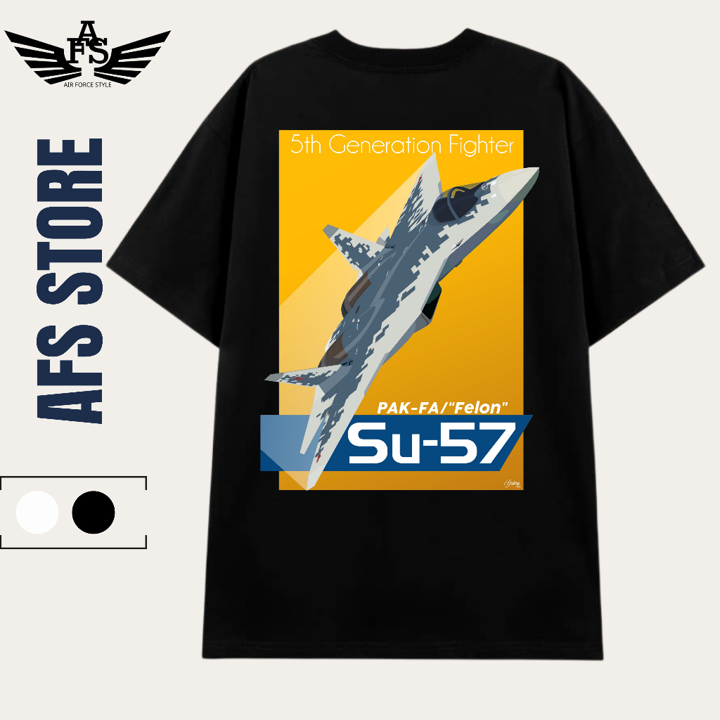 Áo thun Cao cấp Sukhoi Su-57 máy bay tàng hình thế hệ 5