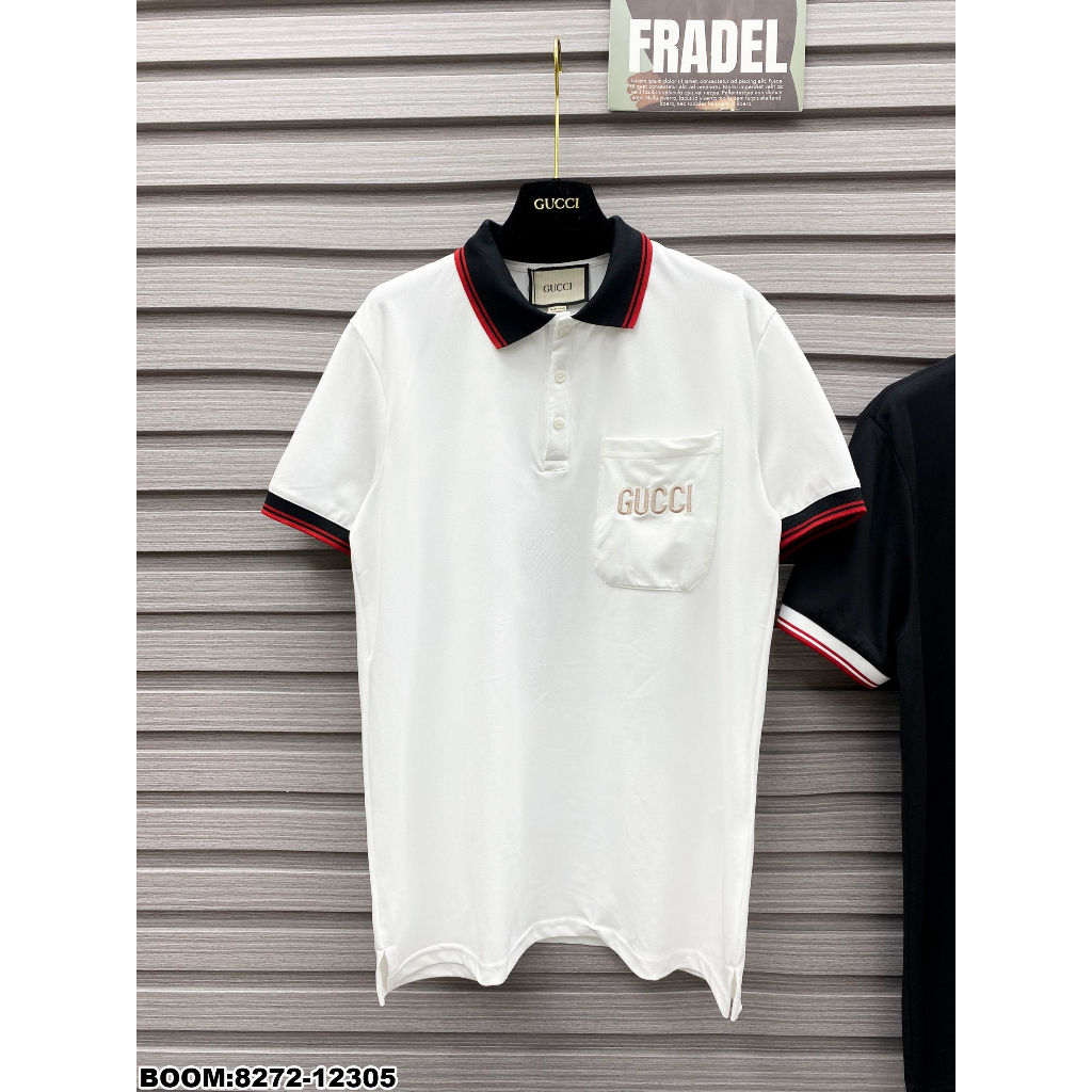 🔥Hot🔥Áo polo Gucci phối túi in hình thiết kế hot trend Nam nữ New 2023
