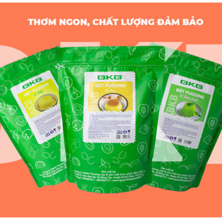 Bột thạch Pudding BKB các vị túi 1kg nấu thạch pudding mềm mịn, thơm ngon