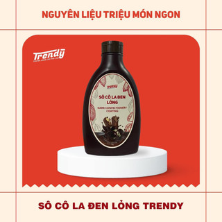 Sốt socola giòn trendy chai 1kg làm lớp socola giòn cho kem , đồ uống