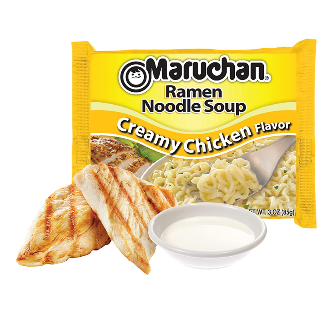 Mì gà ăn liền sốt kem Maruchan Creamy Chicken Ramen Noodles, 3 oz Packaged Soup