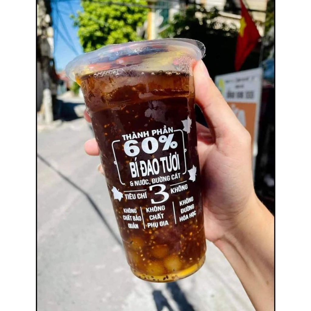 Cốt bí đao TRENDY chai 1L pha trà bí đao kinh doanh thơm ngon, chuẩn vị