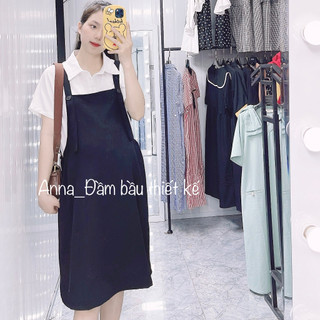 Váy yếm 2 dây công sở (sét áo yếm)
