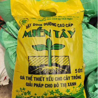 Đất trồng cây | Đất Sạch Dinh Dưỡng Cao Cấp Miền Tây túi 5dm3 hữu cơ, trồng hoa kiểng và rau sạch