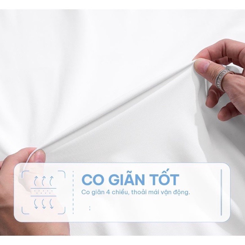 Áo thun Polo GẤU 194 vải cá sấu Viền poly thoáng mát, co dãn 4 chiều, sang trọng lịch lãm, form gerular fit - PL 1 Sọc