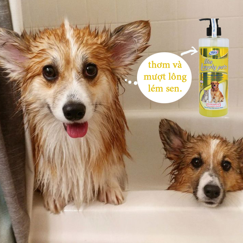 Sữa tắm Bio lovely giúp dưỡng lông siêu mượt, khử mùi hôi cho chó mèo - 79305
