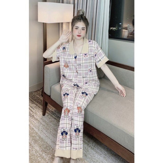 Đồ Bộ Bigsize 60-75kg Tay Ngắn - Quần Dài Lụa Mango - Ruby Store