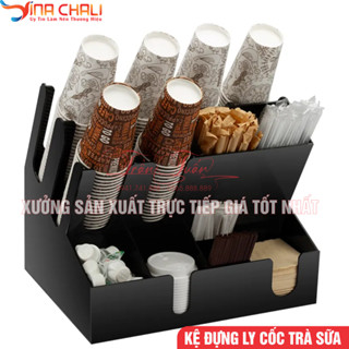 Kệ Đựng Ly Trà Sữa, Cafe, Đồ Gia Vị, Ly Nhựa, Cốc Giấy - Nhiều Mẫu Đẹp
