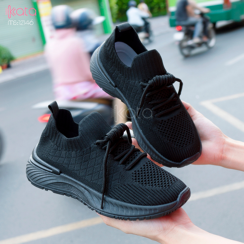 Giày nữ vải dệt thoáng khí mùa hè giày thể thao sinh viên thể dục dạo phố 12144