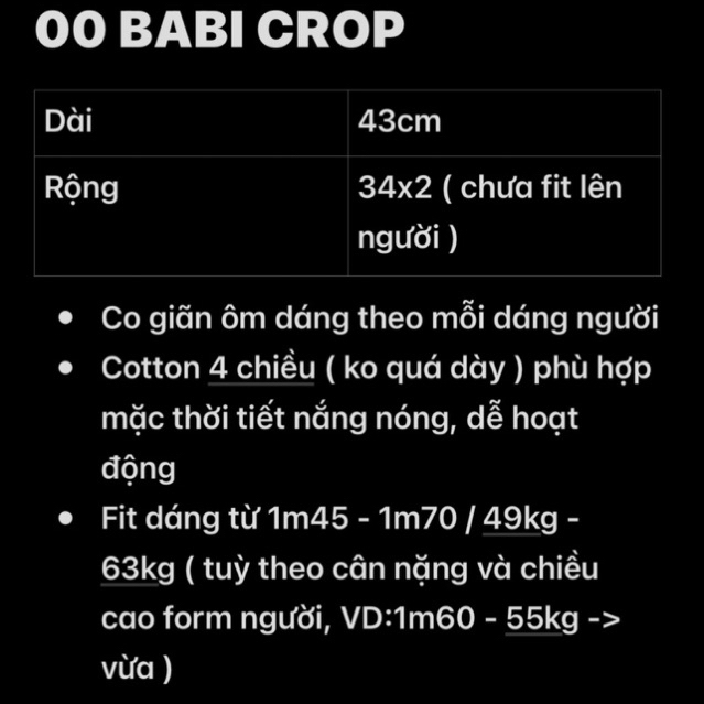 Áo 00 𝐁𝐚𝐛𝐢 𝐂𝐫𝐨𝐏 𝐓𝐞𝐞