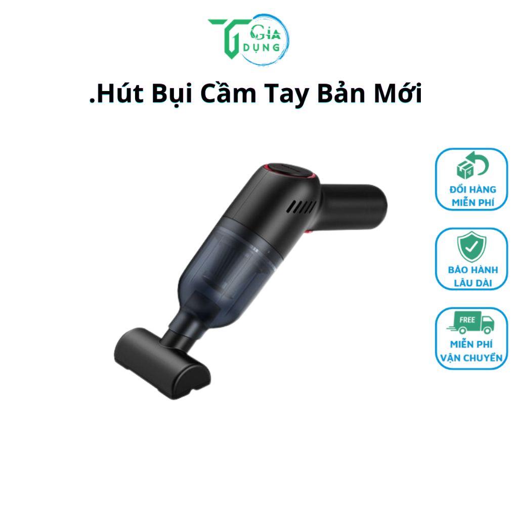 Máy Hút Bụi Cầm Tay Không Dây Mini Lực Hút 12000 DPA, Pin Sạc Cao Cấp, Hút Bụi Giường, Sofa, Ô Tô Có Bảo Hành