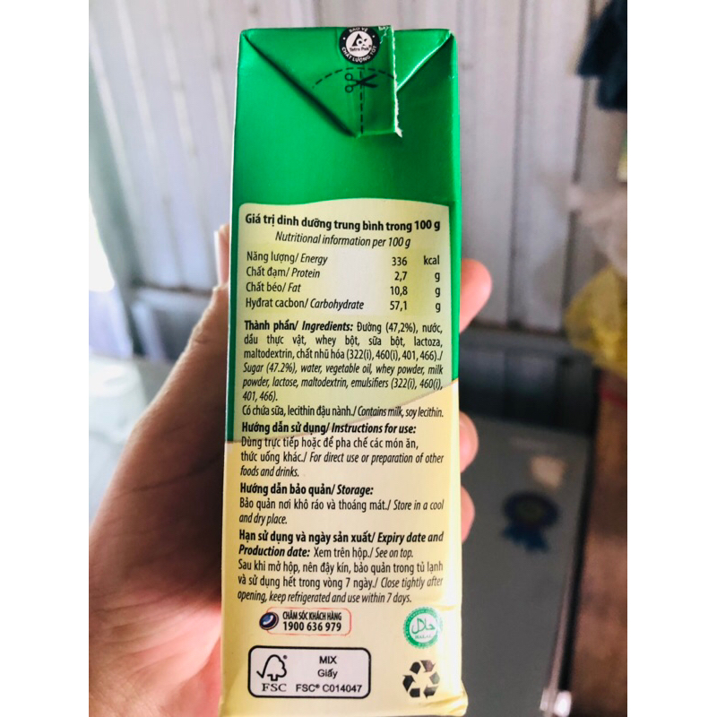 Sữa đặc ngôi sao Phương Nam hộp giấy, lon 380g