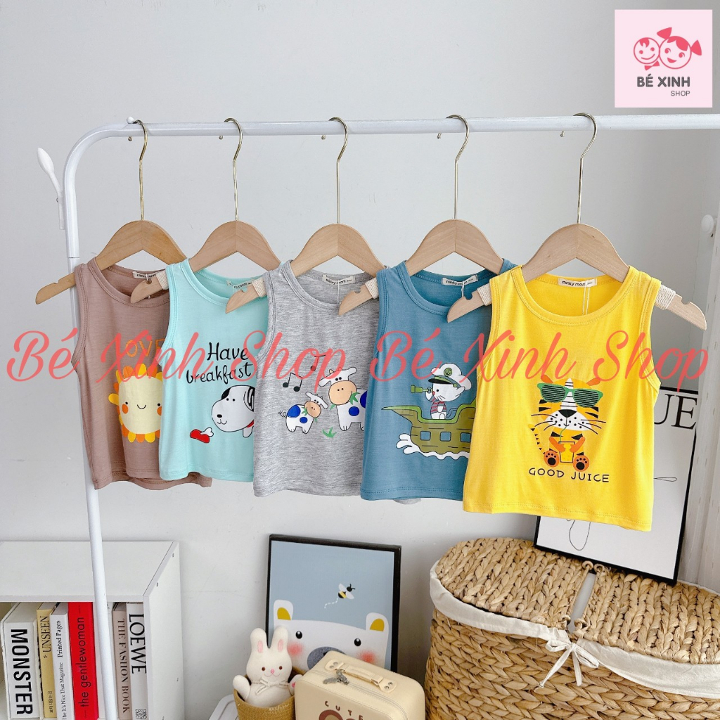 Áo 3 Lỗ Thun Lạnh Mùa Hè Cho Bé Trai Gái ÁO BA LỖ MỚI