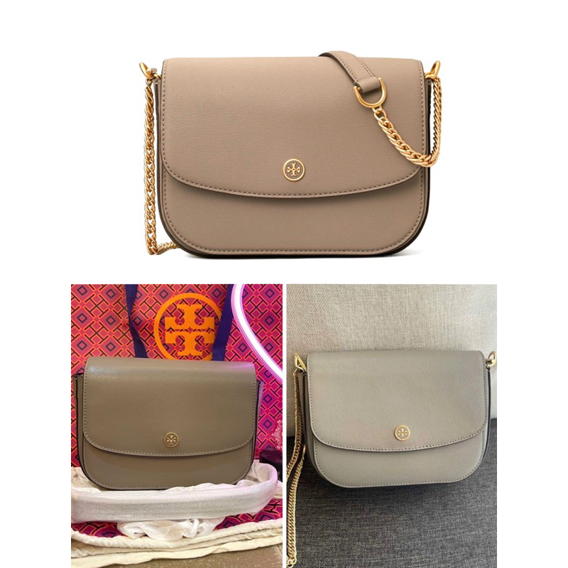 -Túi đeo chéo form bầu  Torie Robinson Shoulder Bag--tone màu classic sang trọng