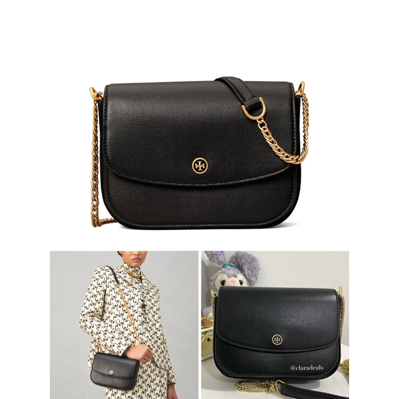 -Túi đeo chéo form bầu  Torie Robinson Shoulder Bag--tone màu classic sang trọng
