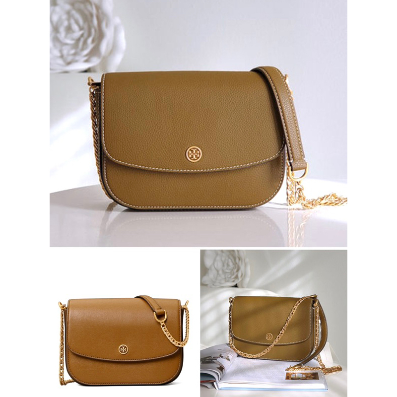 -Túi đeo chéo form bầu  Torie Robinson Shoulder Bag--tone màu classic sang trọng