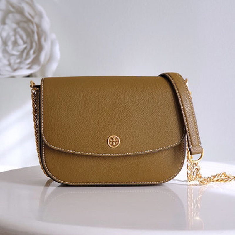 -Túi đeo chéo form bầu  Torie Robinson Shoulder Bag--tone màu classic sang trọng