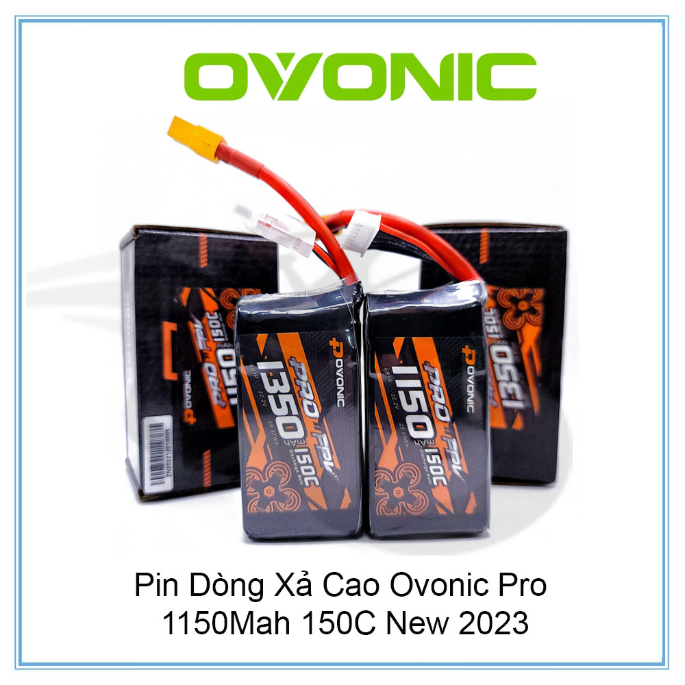 Pin Dòng Xả Cao Ovonic Pro 1150Mah 150C New 2023