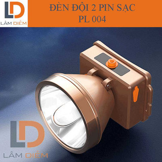 ĐÈN PIN SẠC ĐỘI ĐẦU 100W  2 PIN LED SIÊU SÁNG PL 004