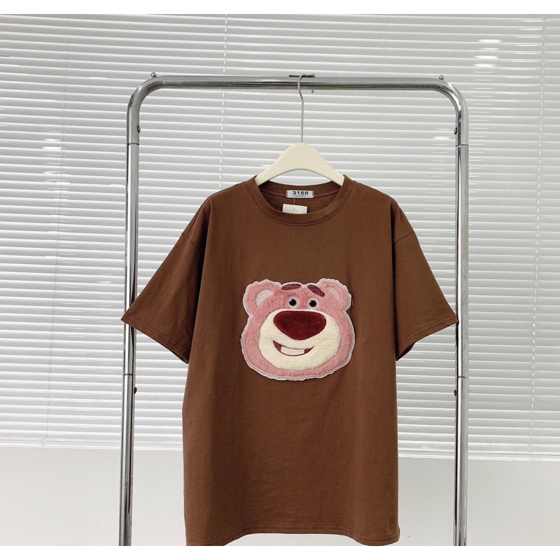 Áo gấu chất cotton thoáng mát, thấm hút mồ hôi