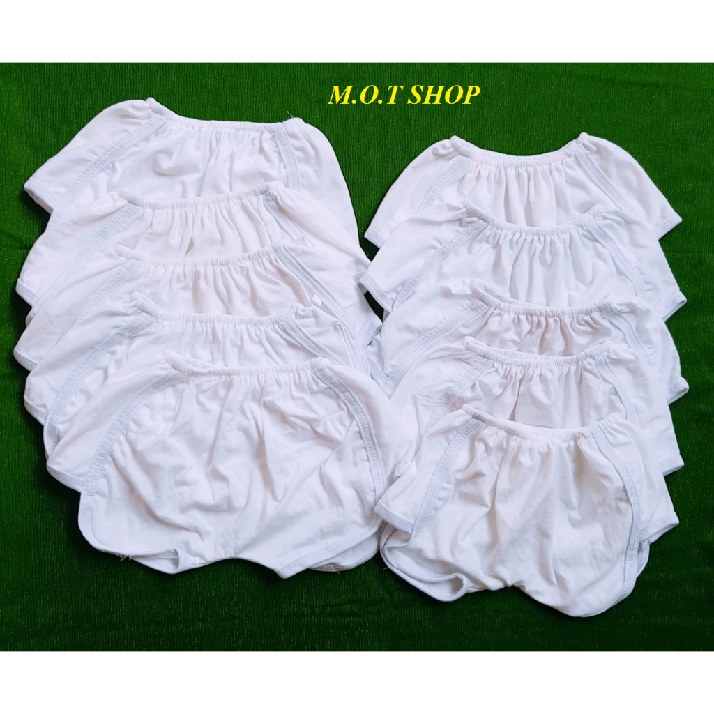 Sét 20 quần đùi bí trắng phù hợp cho bé trai và bé gái 4-15kg