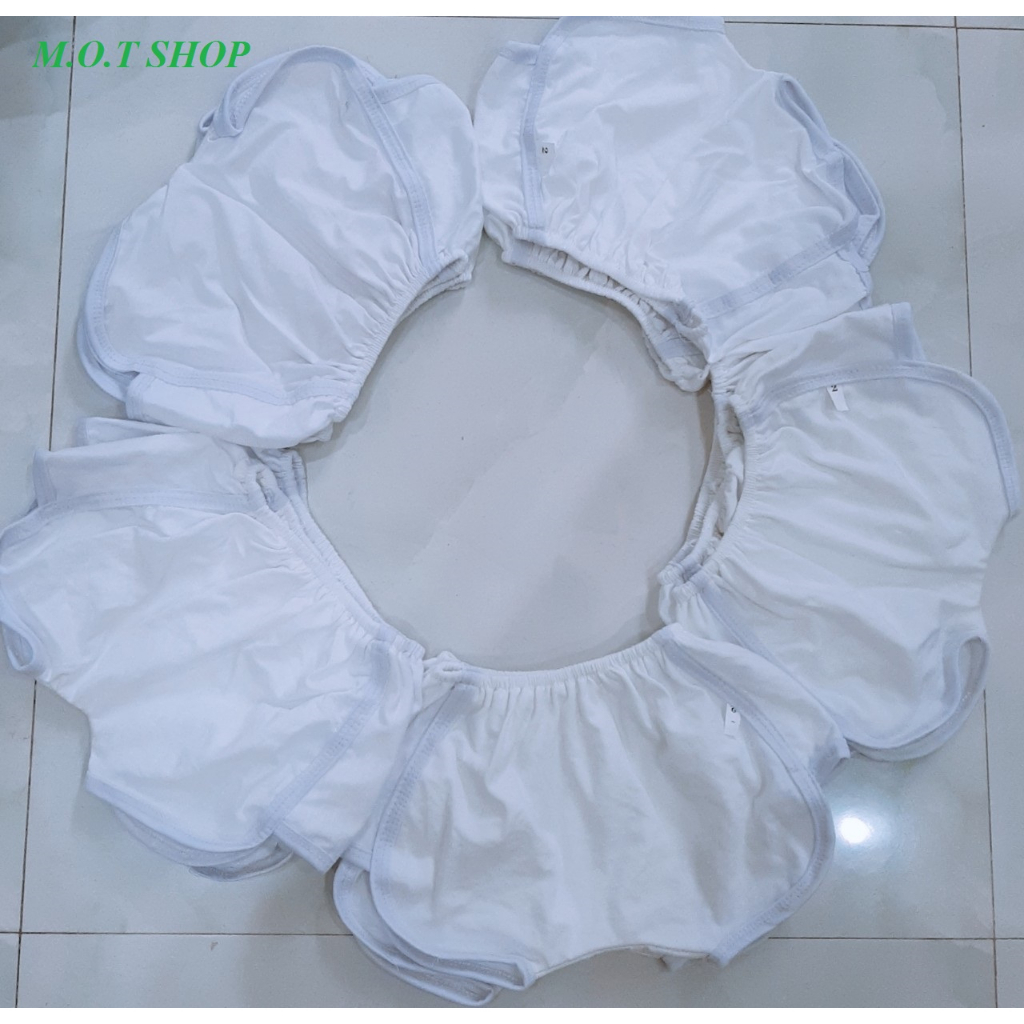 Sét 20 quần đùi bí trắng phù hợp cho bé trai và bé gái 4-15kg