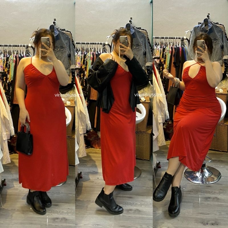 Đầm 2 dây MNG xuất xịn bigsize summer