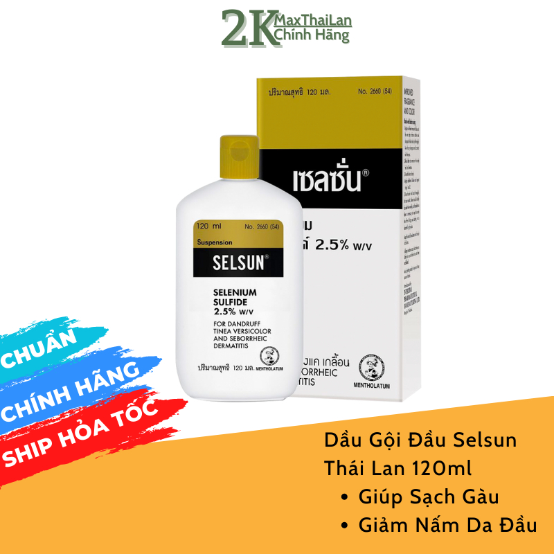 DẦU GỘI GIẢM GÀU SELSUN CHÍNH HÃNG THÁI LAN CHAI LỚN 120ml