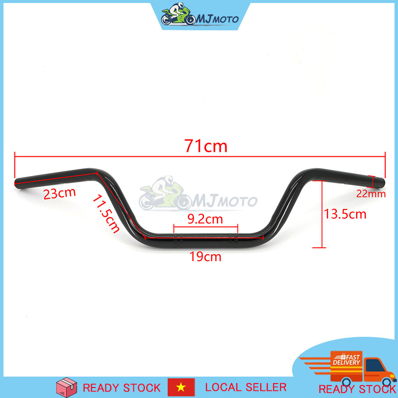 Ghi đông cao cho tracker 22mm dài 700mm