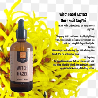 Chiết Xuất Cây Phỉ(Witch Hazel)chiết xuất làm mỹ phẩm.