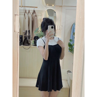 Đầm nữ hai dây dáng xoè - D219