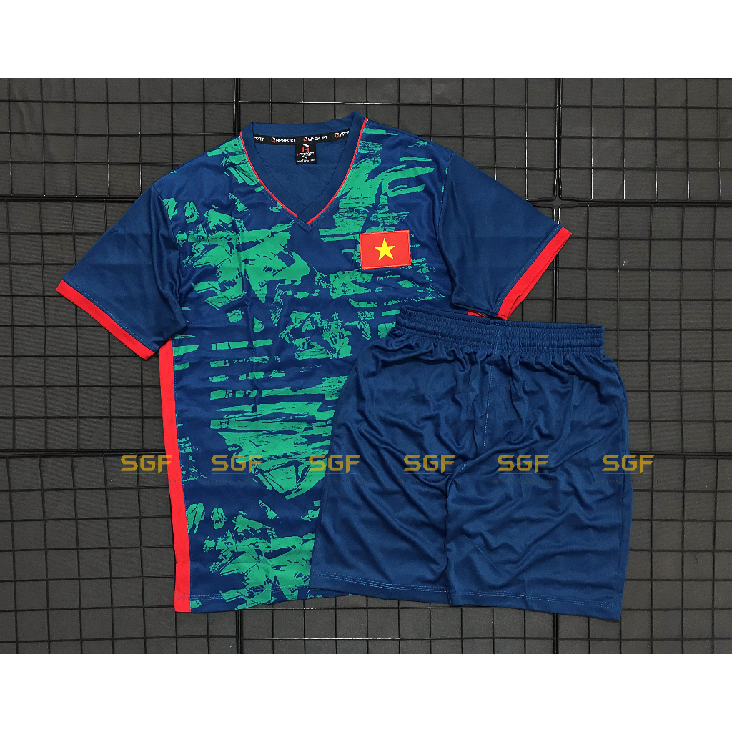 Đồ Bóng Đá TUYỂN VIỆT NAM xanh lý mẫu tập 2023