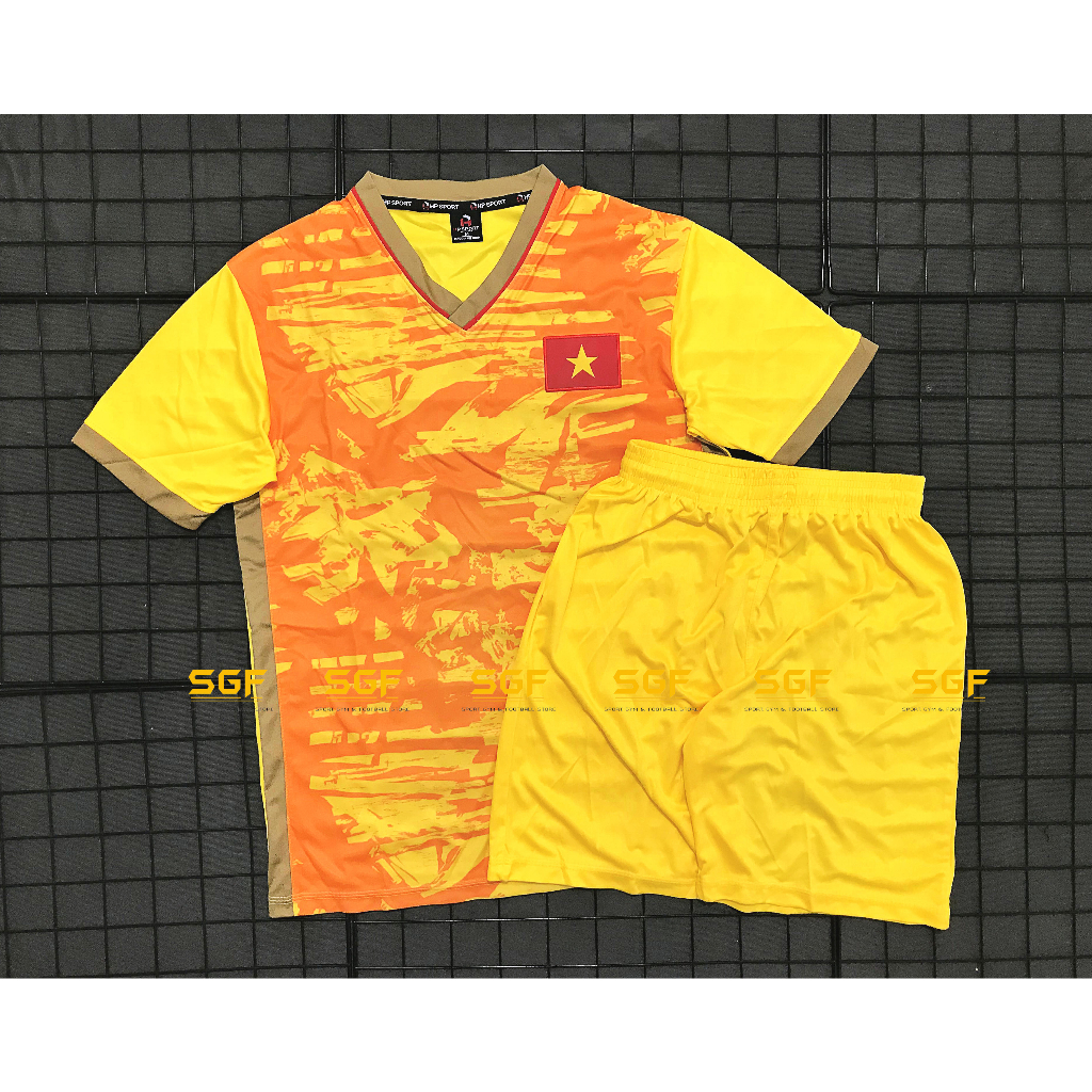 Đồ Bóng Đá TUYỂN VIỆT NAM vàng mẫu tập 2023