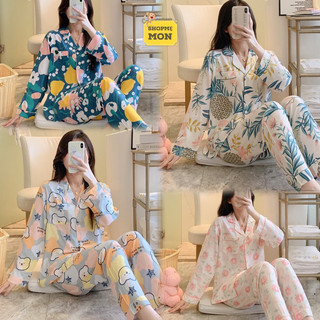Đồ bộ mặc nhà, pijama dài tay sau sinh, đồ mặc nhà lanh lụa nhẹ mát, bộ sau sinh mùa hè