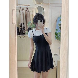 Đầm nữ hai dây dáng xoè - D219
