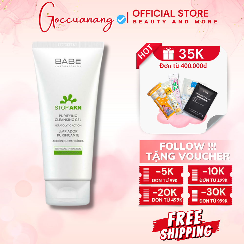 Sữa Rửa Mặt BABE - BABÉ Stop Akn Purifying Cleansing Gel Cho Da Dầu Mụn 200ml