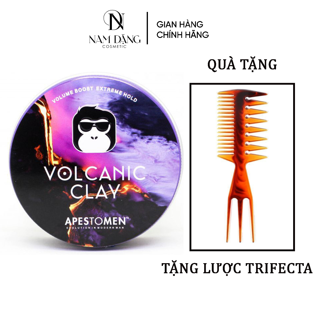 Sáp Vuốt Tóc nam Apestomen Volcanic Clay 80g