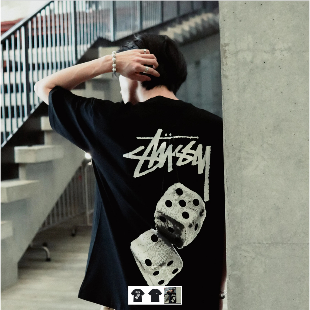 Chính hãng STUSSY FUZZY DICE TEE - Áo thun Stussy Unisex Nam Nữ chính hãng Authenitc