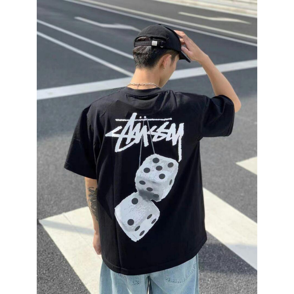 Chính hãng STUSSY FUZZY DICE TEE - Áo thun Stussy Unisex Nam Nữ chính hãng Authenitc