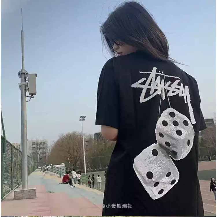Chính hãng STUSSY FUZZY DICE TEE - Áo thun Stussy Unisex Nam Nữ chính hãng Authenitc