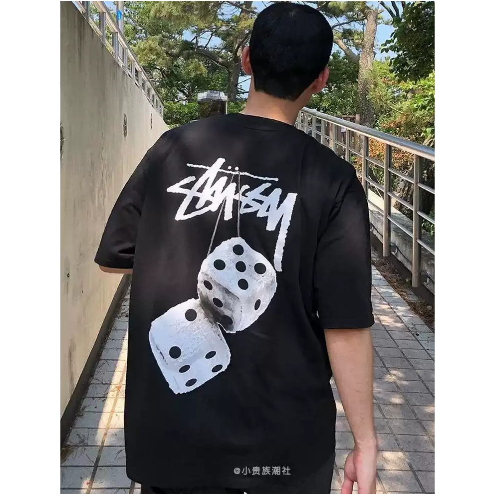 Chính hãng STUSSY FUZZY DICE TEE - Áo thun Stussy Unisex Nam Nữ chính hãng Authenitc
