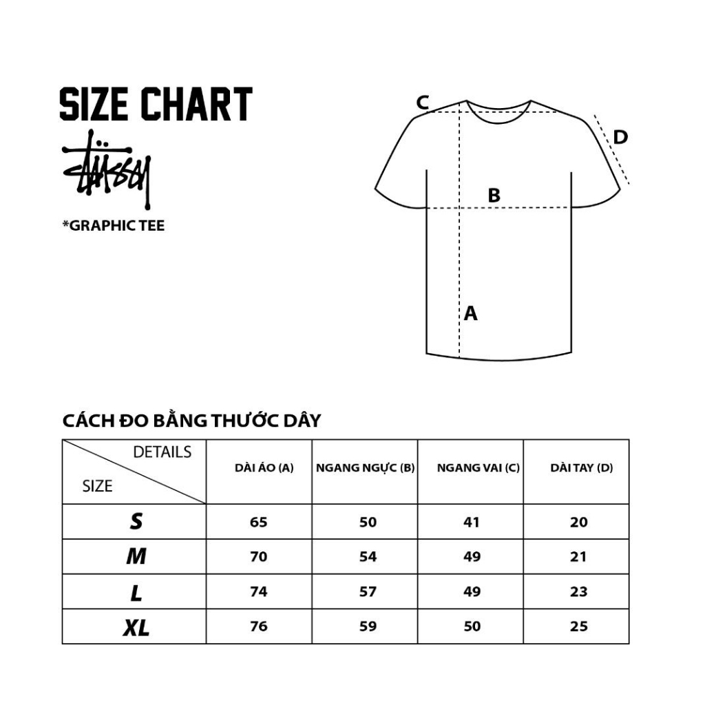 Chính hãng STUSSY FUZZY DICE TEE - Áo thun Stussy Unisex Nam Nữ chính hãng Authenitc