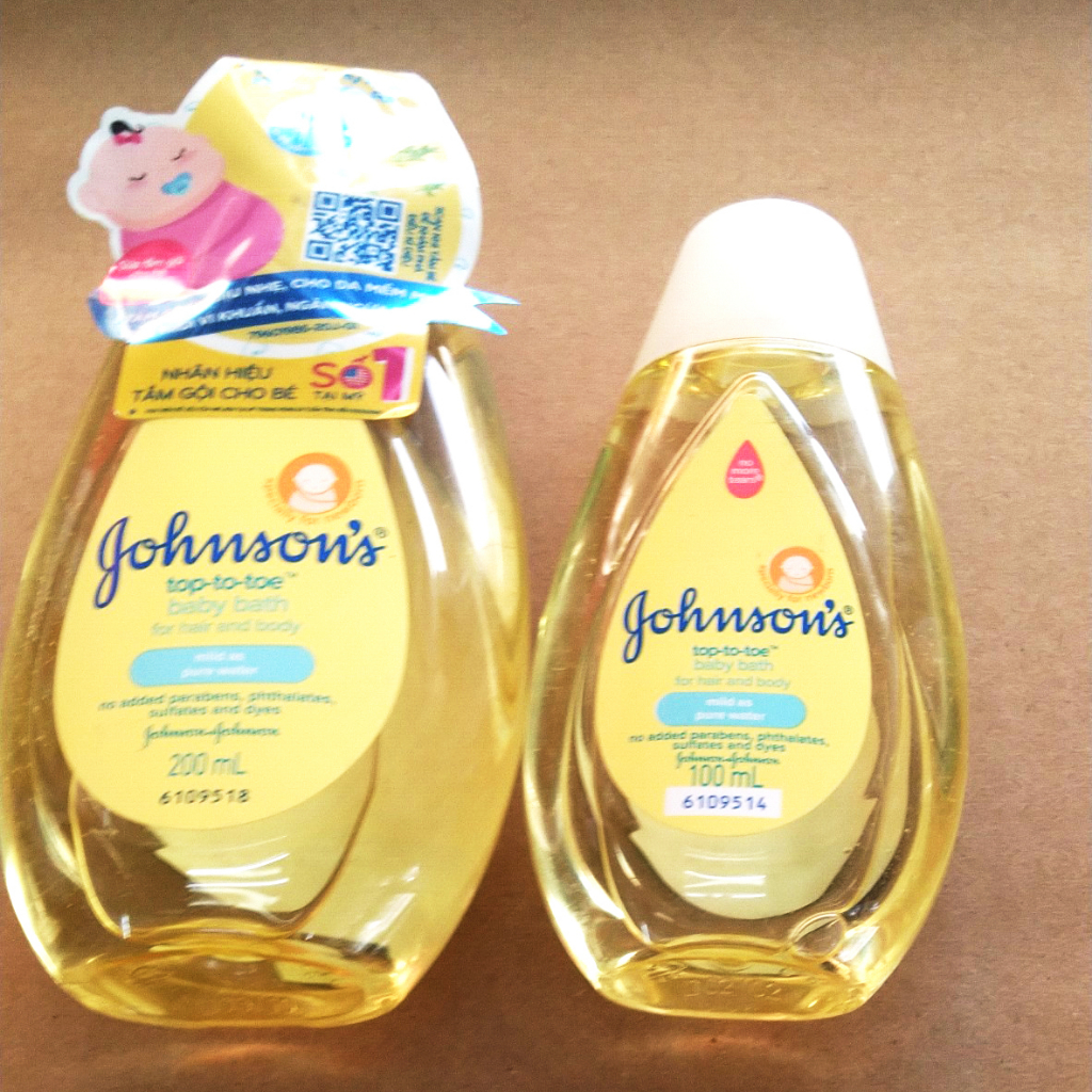 Sữa tắm gội cho bé Johnson's Top-To-Toe Baby Bath số 1 tại Mỹ sạch mát dịu nhẹ dễ chịu cả ngày cho trẻ sơ sinh 200ml