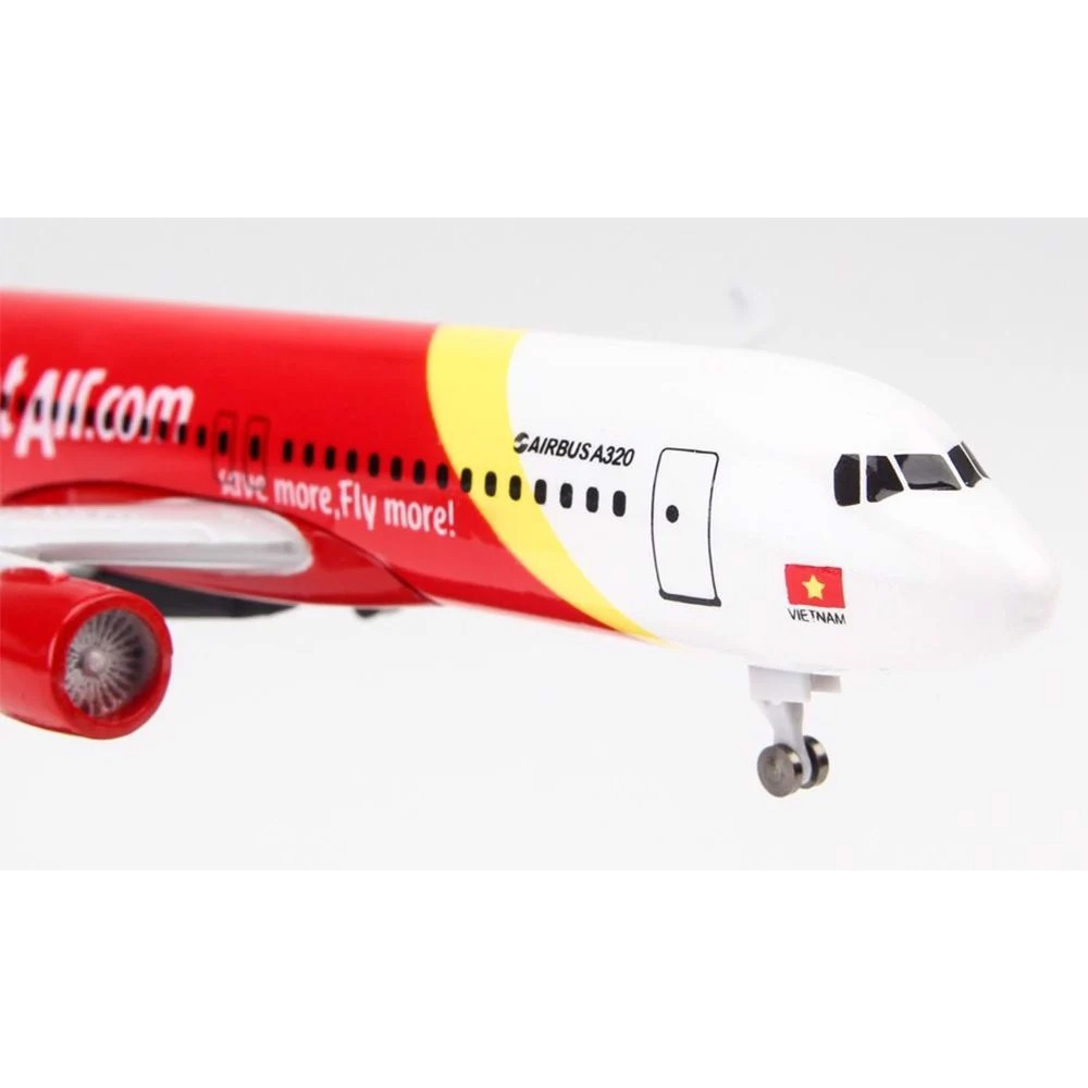 Mô hình máy bay Vietjet Air VN-A668 Airbus A320 20cm MB20006