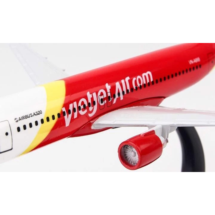 Mô hình máy bay Vietjet Air VN-A668 Airbus A320 20cm MB20006