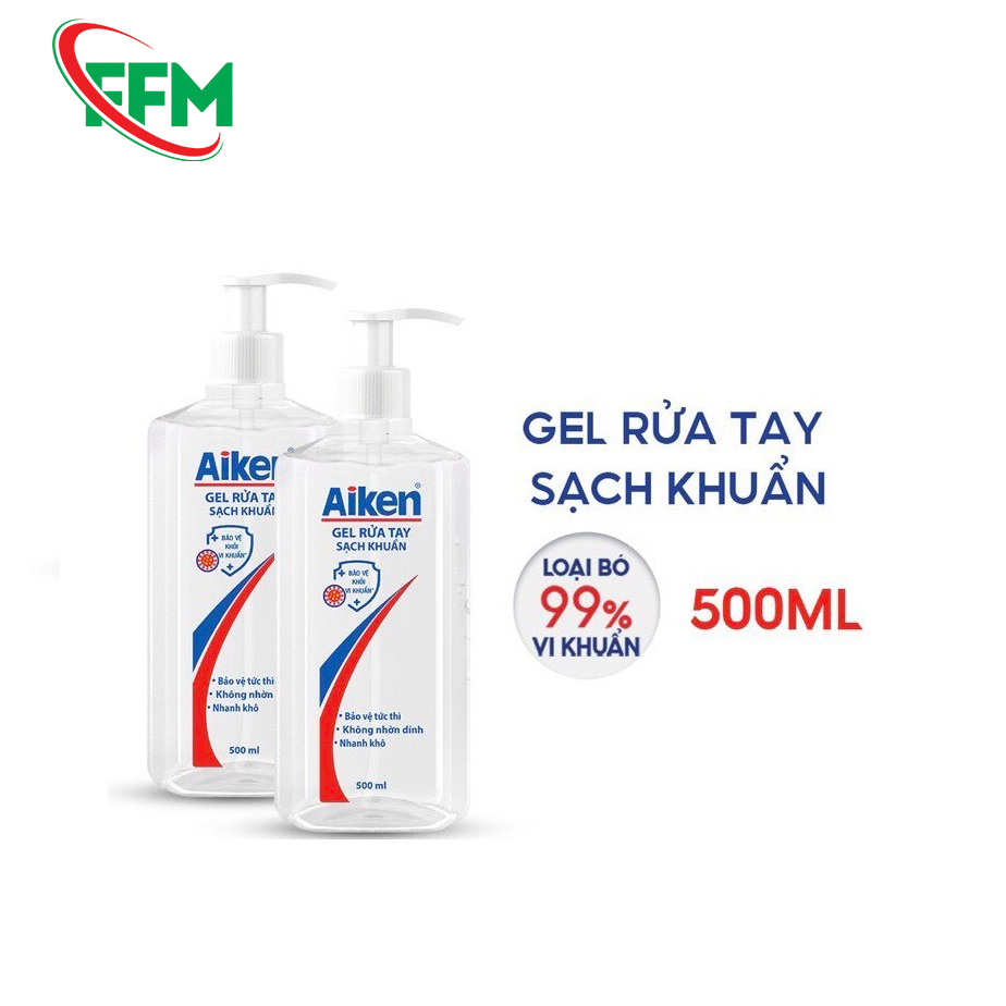 Nước rửa tay Aiken sạch khẩn 500ml