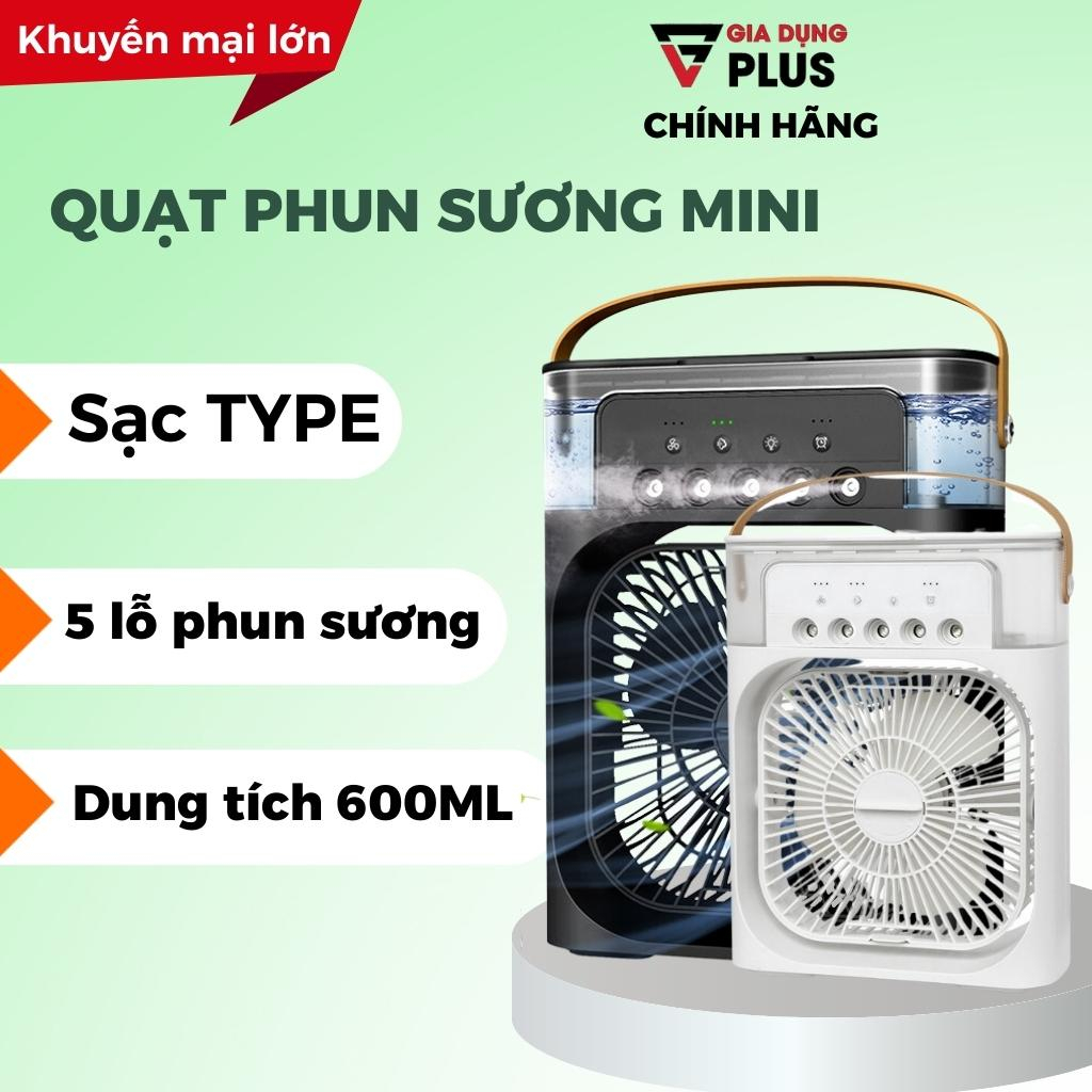 Quạt điều hòa hơi nước để bàn,quạt phun sương mini 3 chế độ phun sương tích hợp điều hòa không khí bình chứa nước 600ML