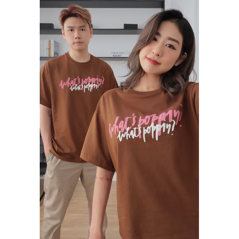 Áo phông nam nữ tay lỡ ET.TEE in hình vải thun cotton thấm mồ hôi màu trắng, nâu,đen đủ size A2017 A2018 A2019