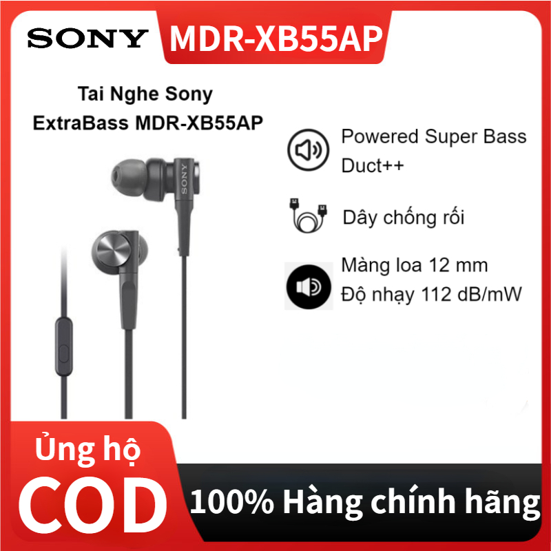 Tai nghe Sony XB55AP tai nghe sony extrabass có dây